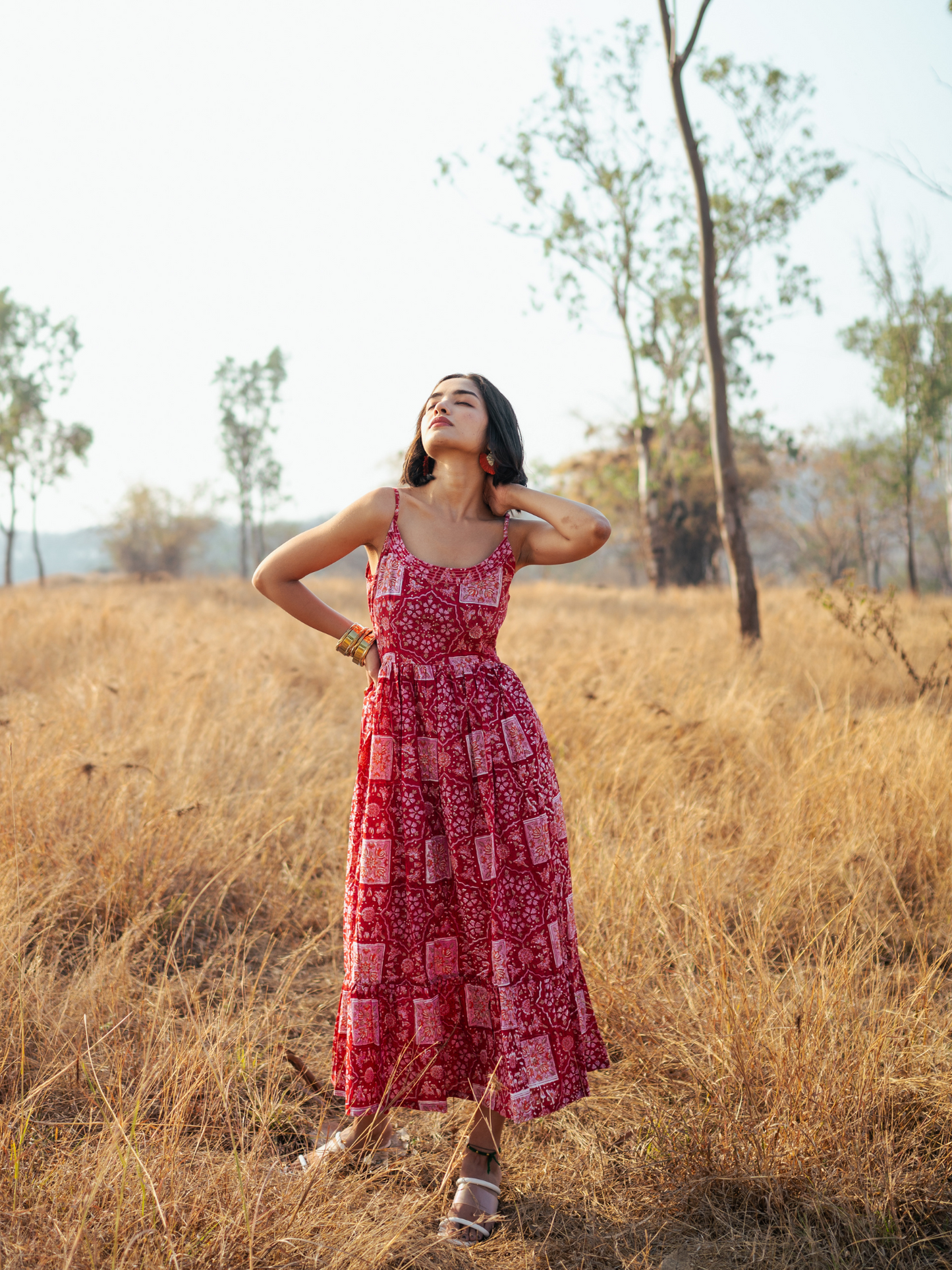 Bikaner Dress - Hand-block Printed Cotton Dress